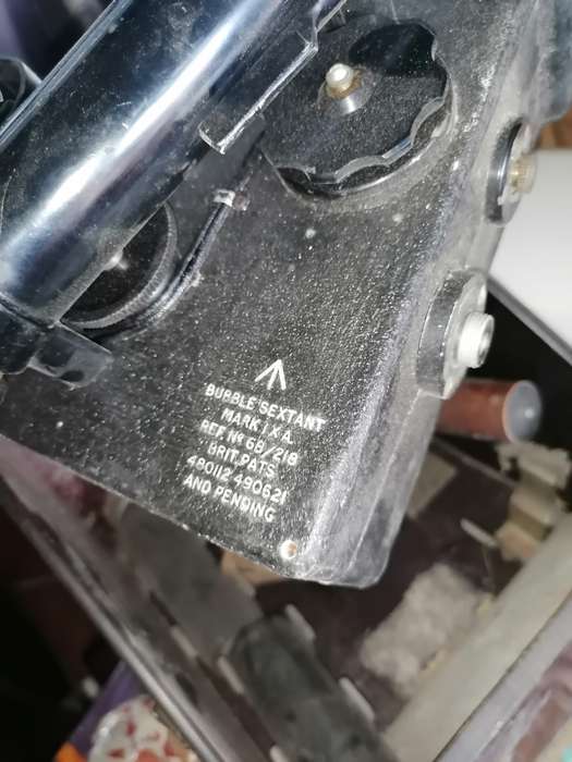 World War Two Vintage Aircraft Bubble Sextant In Original Case