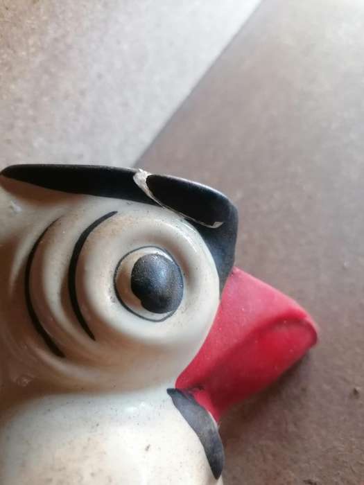 RARE Antique Boho Chic Erphila Czech Ceramic Toucan Creamer Pitcher