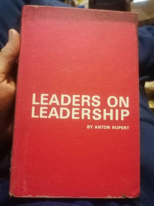 Leaders on leadership by Anton Rupert signed copy