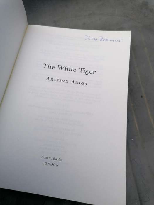 The White Tiger Novel by Aravind Adiga