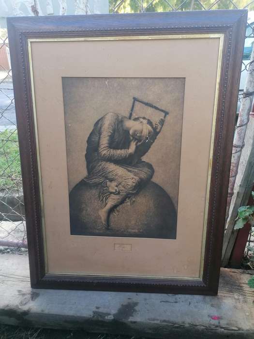 Frederick Watts RA Hope Victorian Engraving