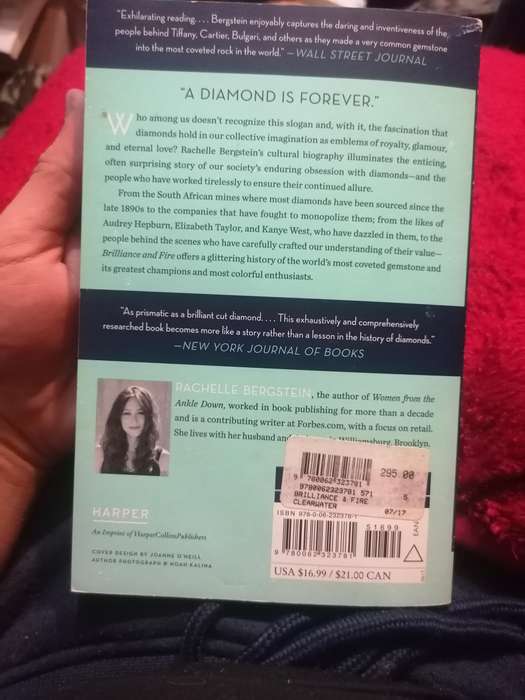 Brilliance and Fire A Biography of Diamonds Rachelle Berg stein like new