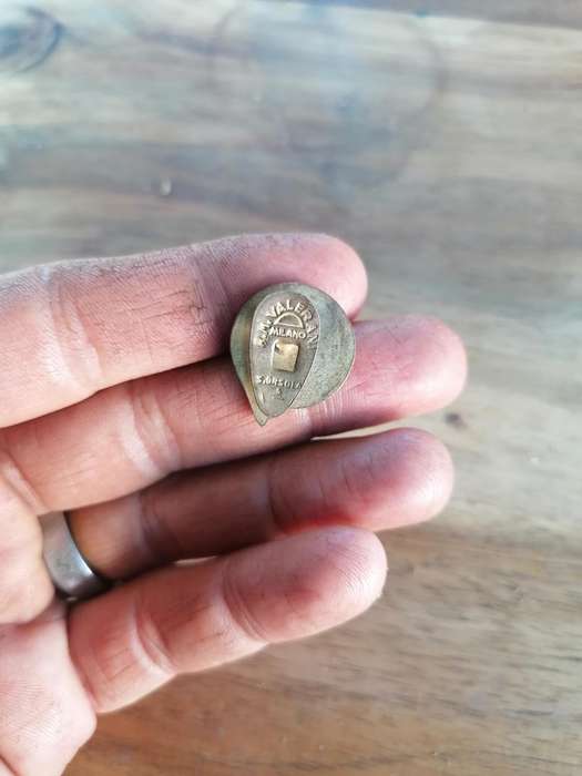 LLOYD TRIESTINO SHIPPING COMPANY ADVERTISING ENAMEL BADGE