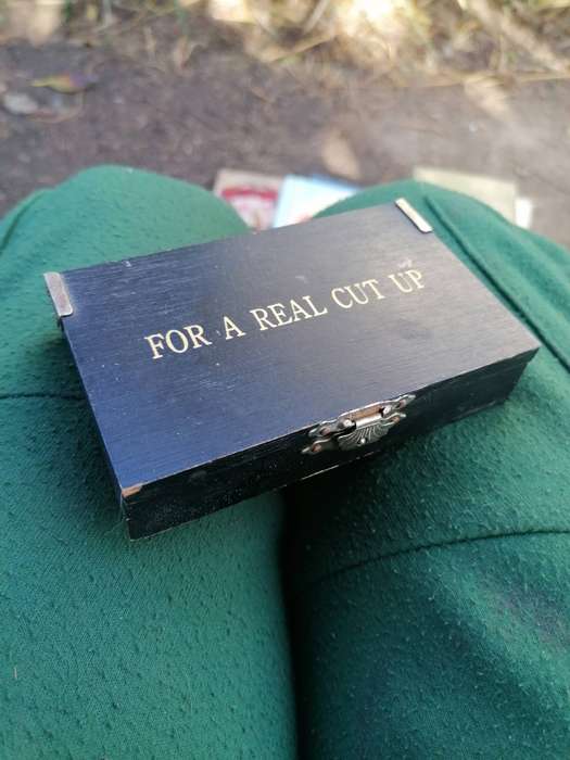 Vintage Boxed Solid Brass For A Real Cut Up Razor Blade