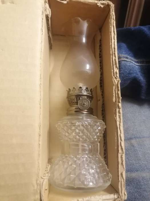 Vintage Glass Kerosine Oil Lamp
