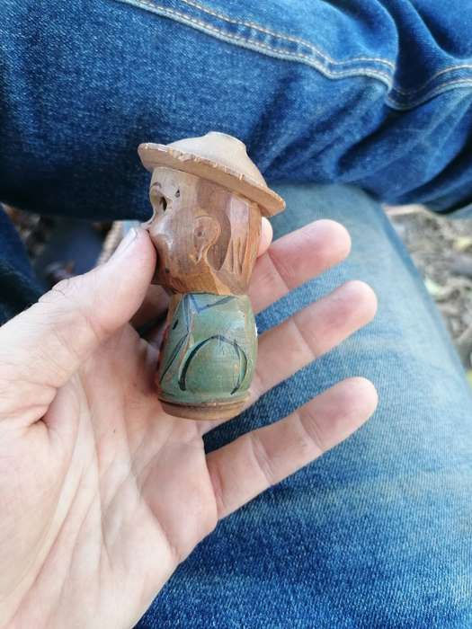 ANRI Italy hand-carved, mechanical "Yakker" bottle stopper