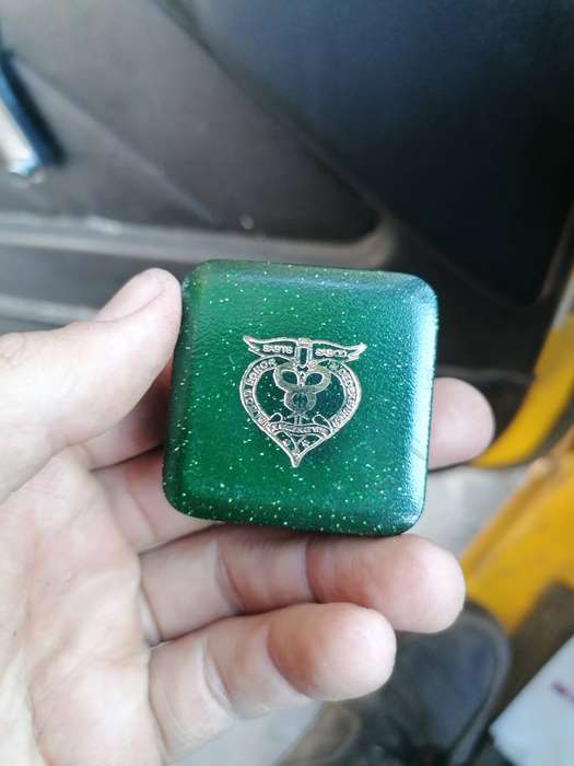 SABTS) blood donor lapel pin badge, specifically indicating 50 donations.