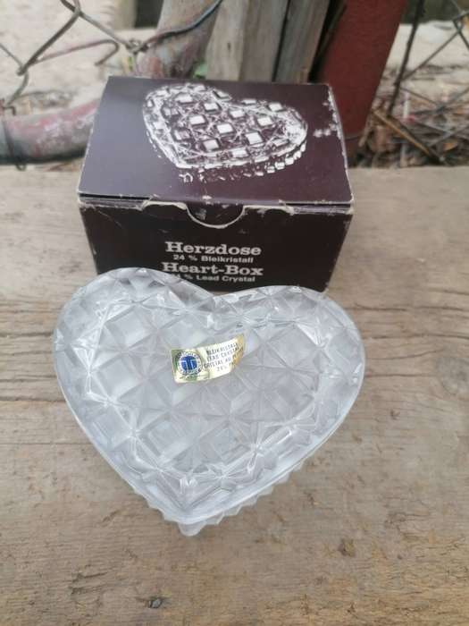herzdose heart box lead crystal made in western Germany