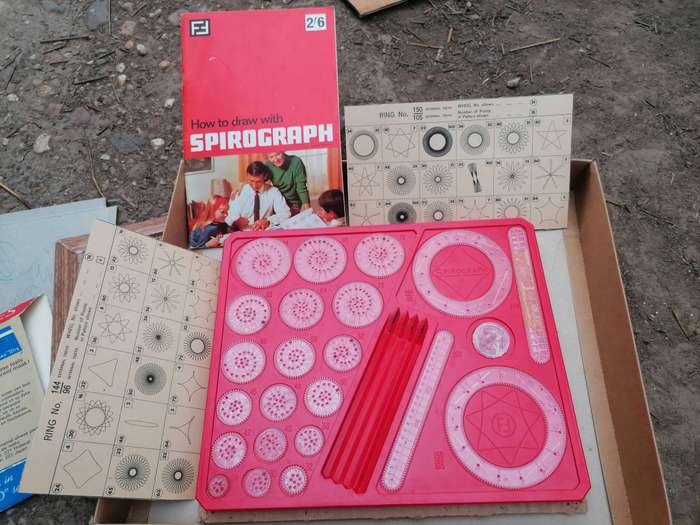 Vintage Spirograph Set, 1960's Kenner's Spirograph Drawing Set, Complete Spirograph Art Set, 1960's,