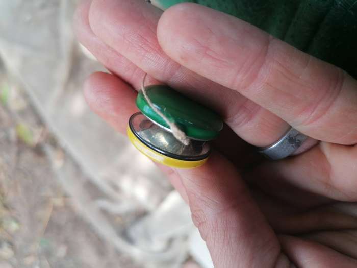 small vintage tin yo-yo