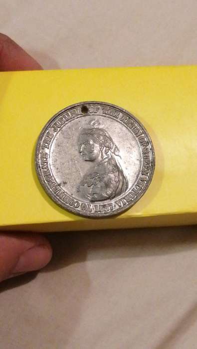 1887 Queen Victoria Empress of India Jubilee of Reign Medallion