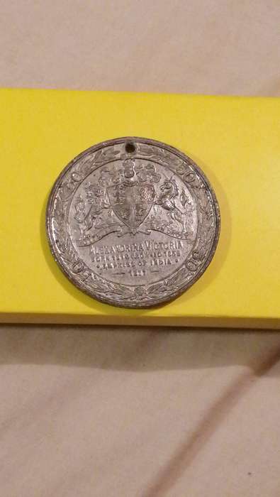 1887 Queen Victoria Empress of India Jubilee of Reign Medallion