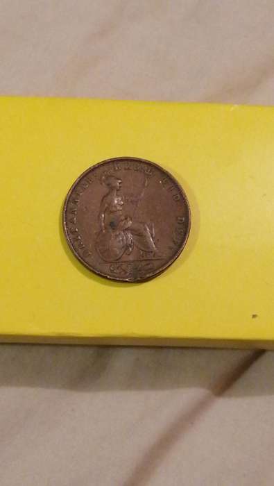 GREAT BRITAIN UK COIN 1/2 Penny 1853
