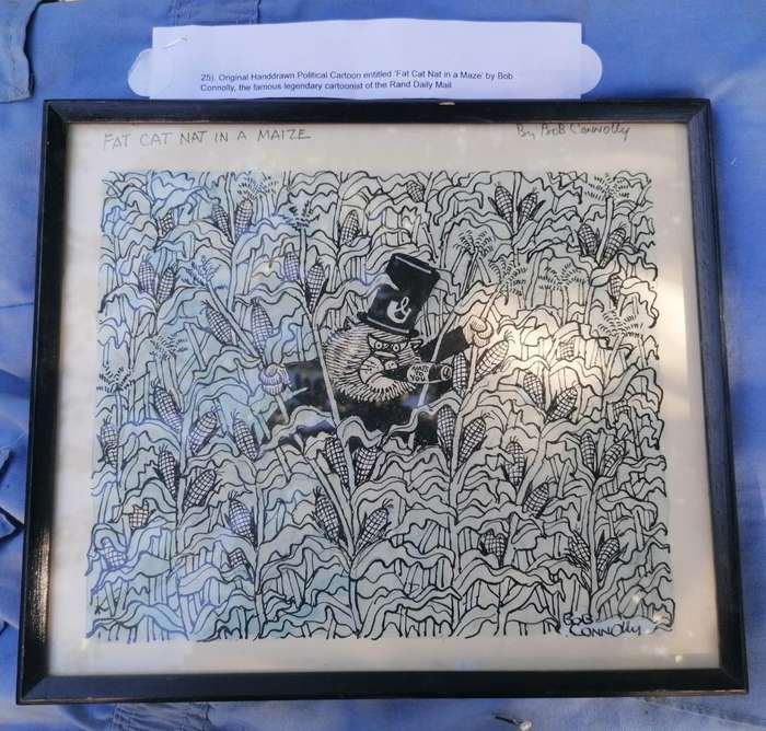 Rare find a original handdrawn political cartoon by Bob connolly