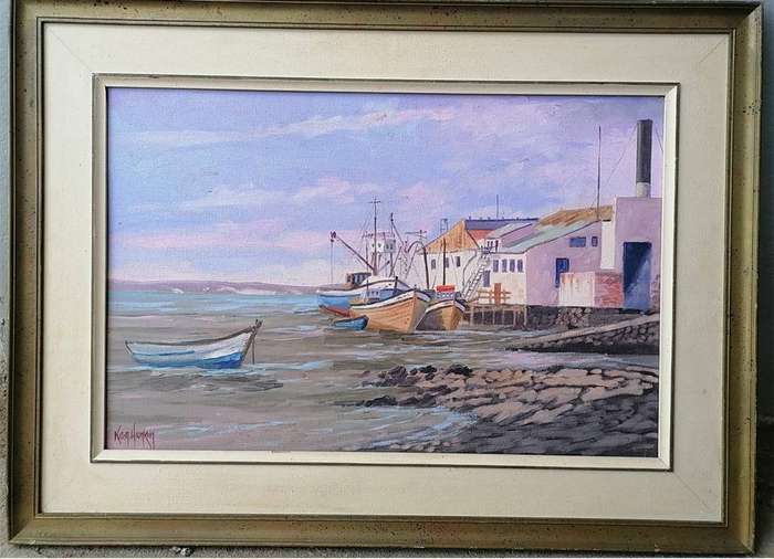 ORIGINAL OIL PAINTING BY SA ARTIST KEN HUNKIN