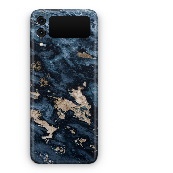 Skins SA Z Flip 4 - Marble Royal Blue Skin
