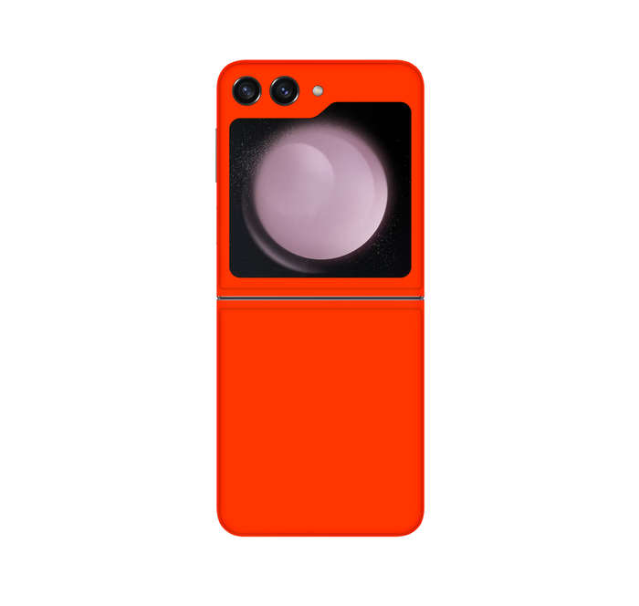 Skins SA Z Flip 5 - Fluorescent Orange Skin