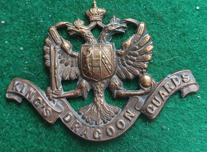 British Army, King's Dragoon Guards bronze Officer's cap badge