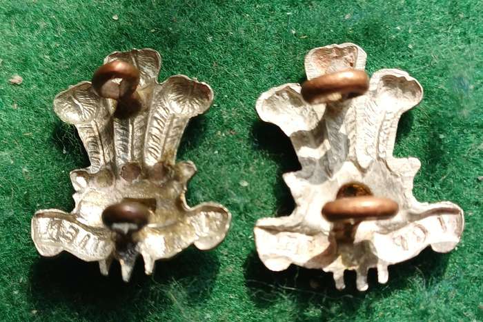 British Army, Leinster Regt, (Royal Canadians,) BiM collars pair