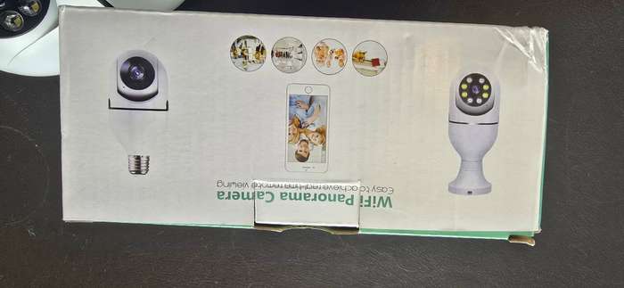 2x Wifi Security Camera with E27 bulb fitting