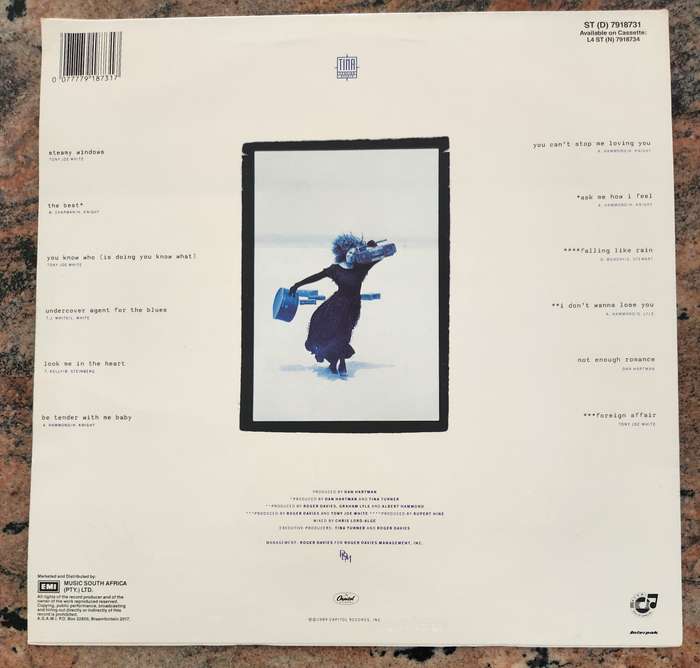 TINA TURNER Foreign Affair (VG+/VG+) Capitol ST (D) 7918731 SA Pressing 1989 - Lyrics