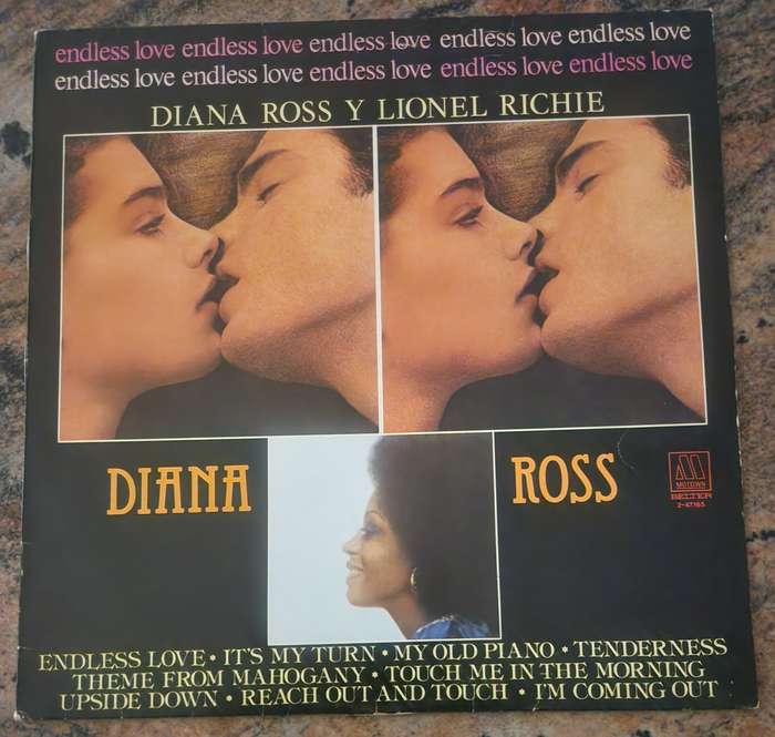DIANA ROSS & LIONEL RICHIE My Endless Love (VG+/VG+) Motown Belter 2 47165 Spanish Pressing 1981