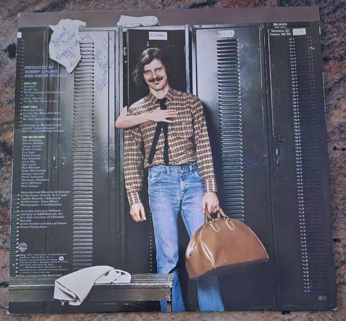 MICHAEL FRANKS One Bad Habit (VG+/VG+) GEMA WB 56 814 German Press 1980 - Lyrics inside