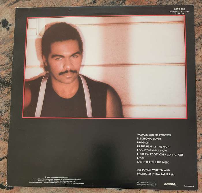 RAY PARKER JR JUNIOR Woman Out Of Control (VG+/VG+) Arista ASTC 151 SA Pressing 1984