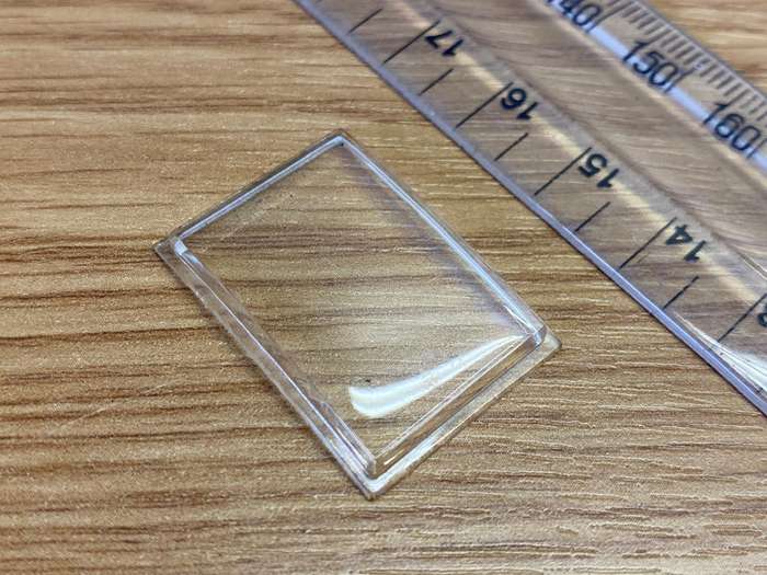 Tank watch crystal - 18.5 x 26.5mm