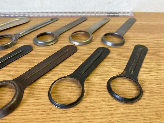 Watch case opening wrenches x 10