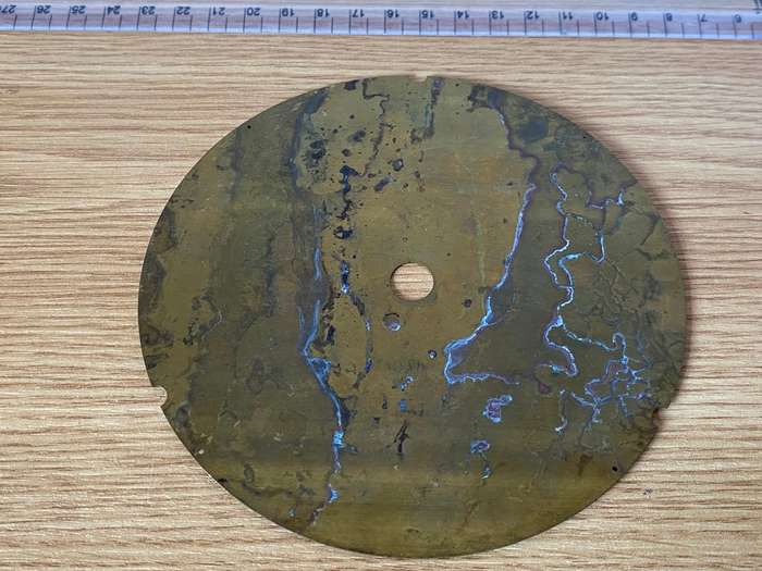 128mm brass clock dial