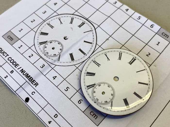 39.5mm pocket watch dial
