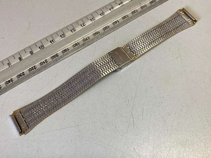 18mm two tone stainless steel strap