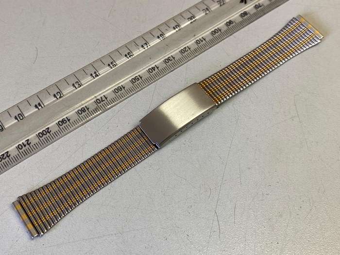 18mm two tone stainless steel strap