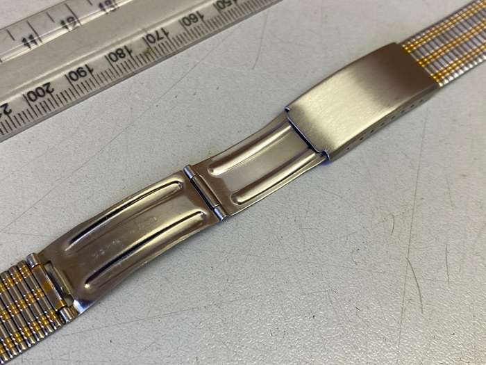 18mm two tone stainless steel strap