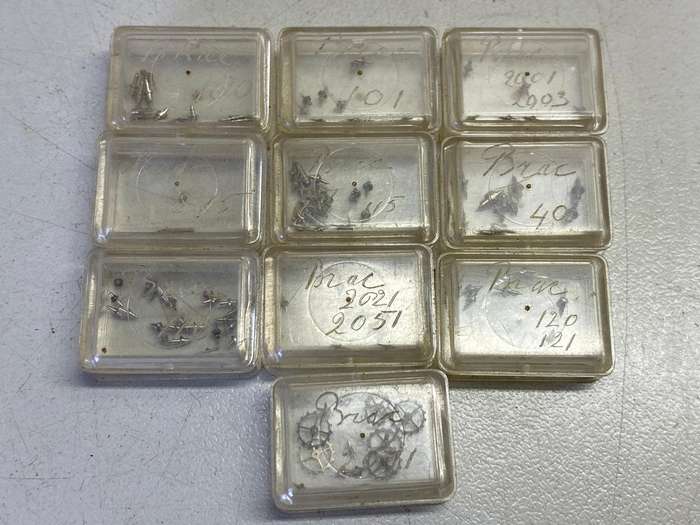 Balance staffs for BRAC watches - joblot