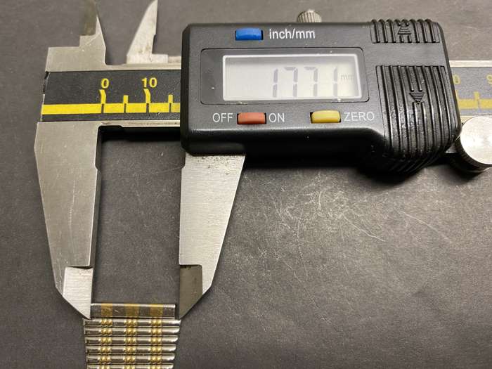 18mm stainless steel strap - gold accents