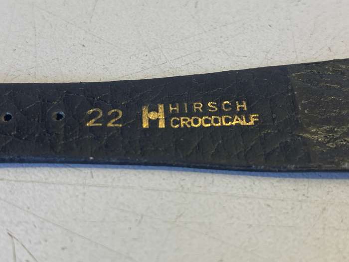 HIRSCH - 22mm  leather watch strap