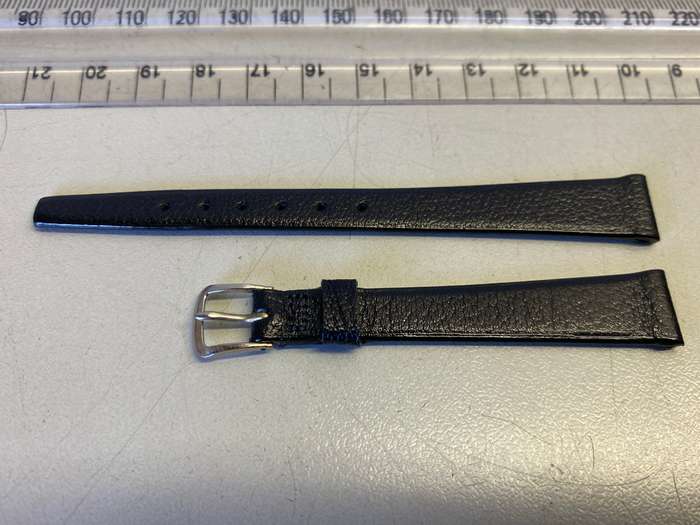 12mm  calf leather watch strap