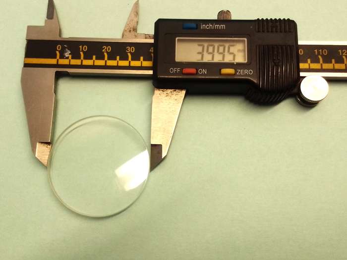 3mm watch glass - 40mm