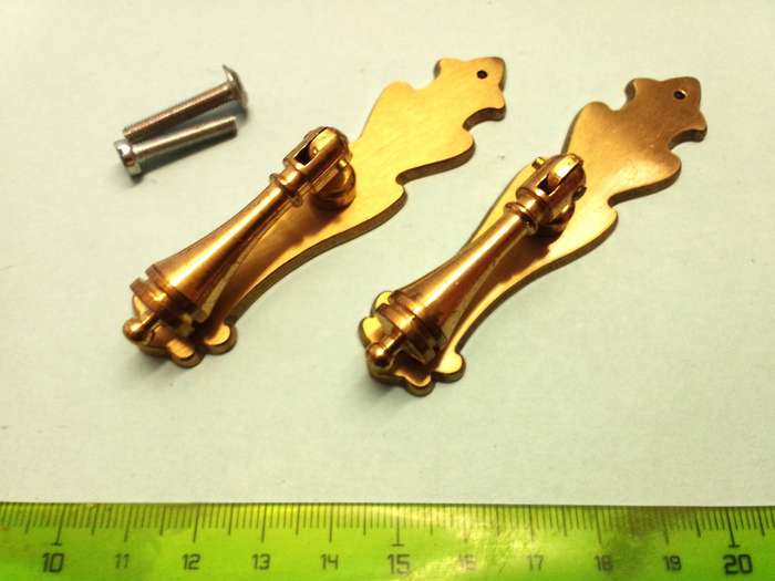 Cupboard door handles - vintage n.o.s. - 2 pieces
