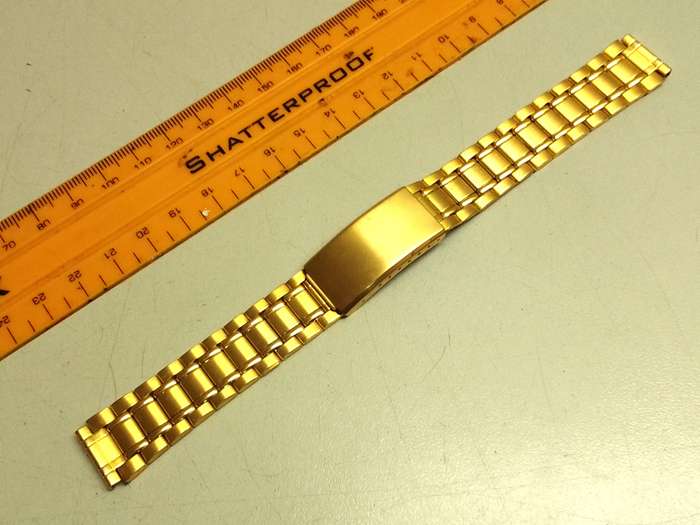 16mm gold color stainless steel bracelet