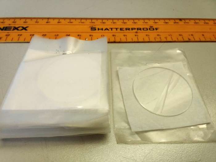 40mm round flat glass - 10 pieces