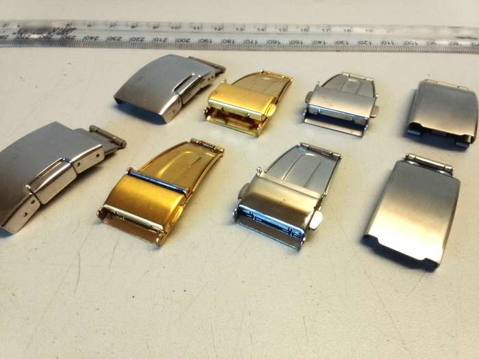 8 x tri-fold bracelet clasps