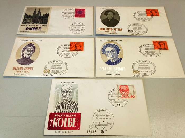 First day edition German stamps - 1970s