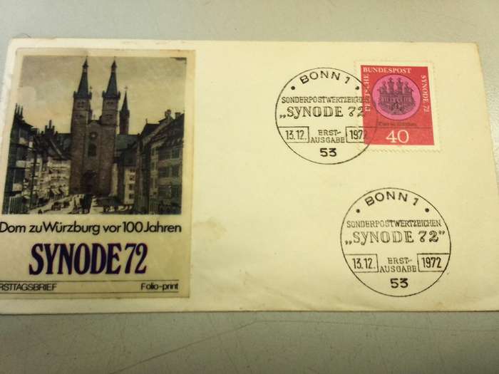 First day edition German stamps - 1970s