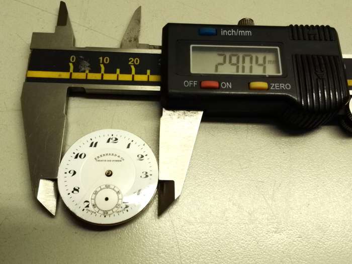 EBERHARD & CO. - 29mm pocket watch movement - parts/repair