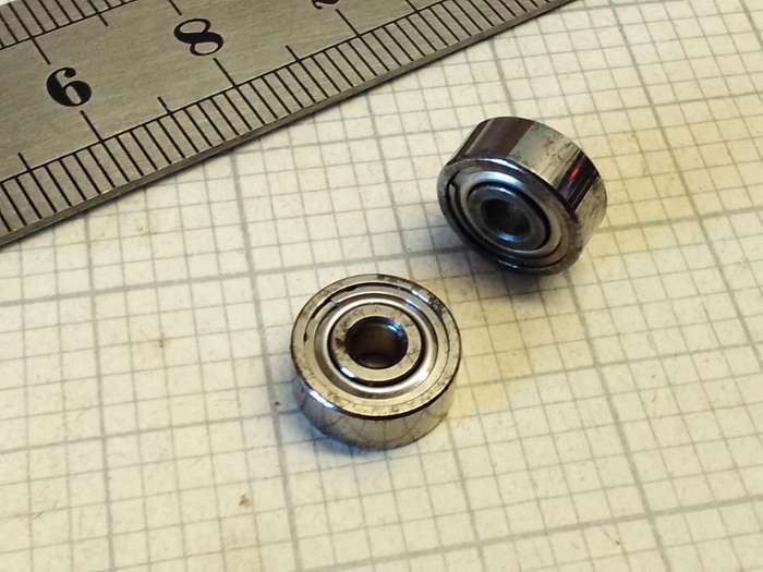 Ball bearings for watchmakers lathe