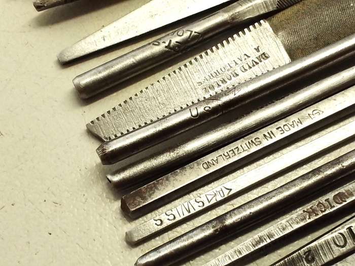 Watchmaker/jeweler/gunsmith files