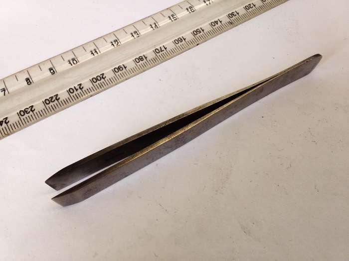 Watchmakers flat end tweezers